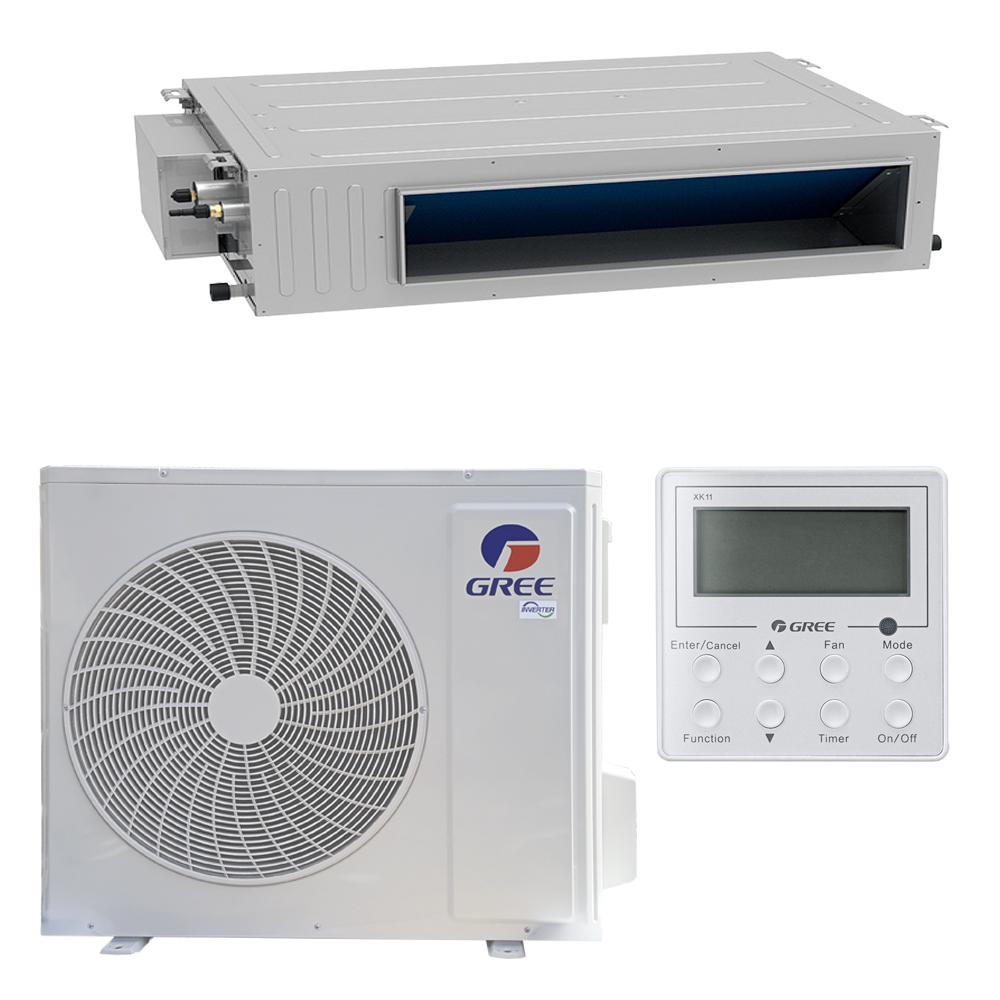 картинка Кондиционер канальный GREE-12 Inverter R32: (без инсталляции) GUD35PS/A-T/GUD35W/NhA-T
